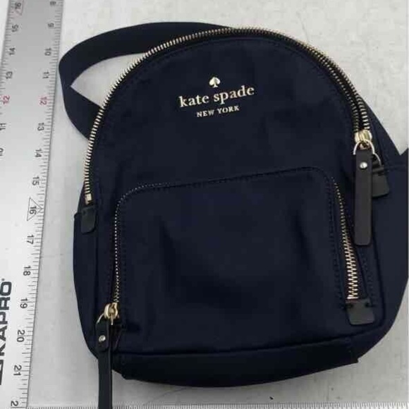 Kate Spade New York Womens Blue Adjustable Strap Outer Pockets Zipper Backpack - Picture 1 of 6